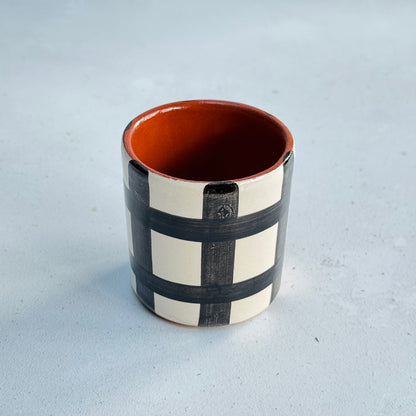 Black Grid Coffee Shot