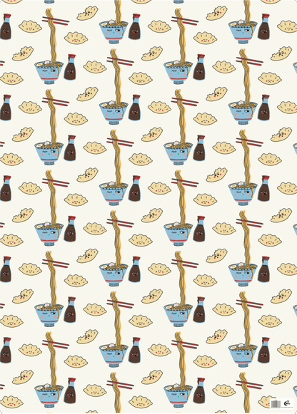 Ramen Gift Wrap Sheet