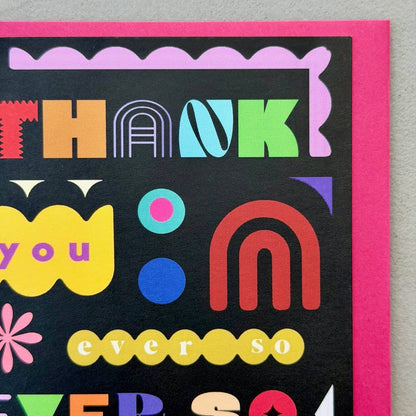 Collage Cutout Thank You Card