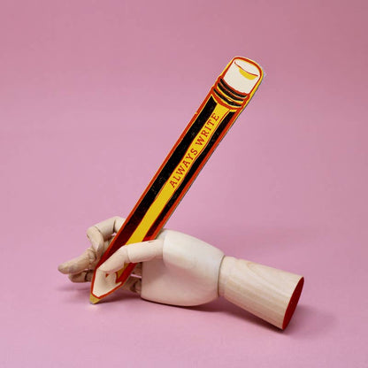 Always Write Pencil Leather Bookmark