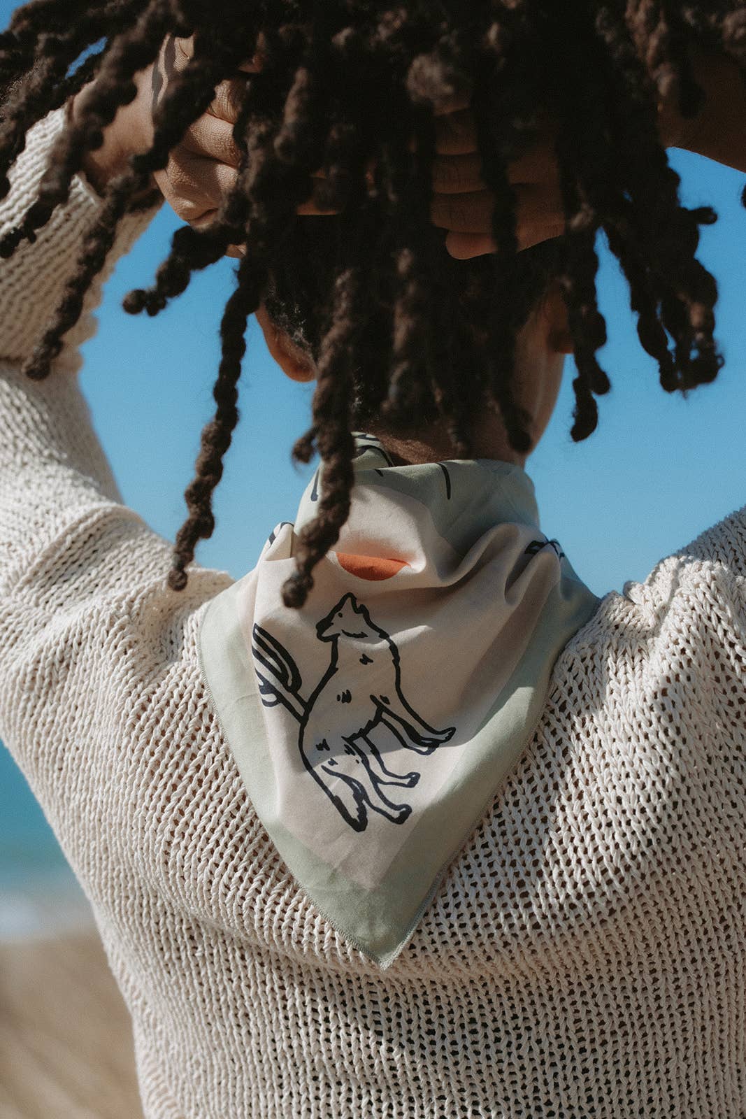 Surfing Through Sands Organic Cotton Bandana