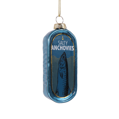 Anchovy Tin Glass Christmas Decoration