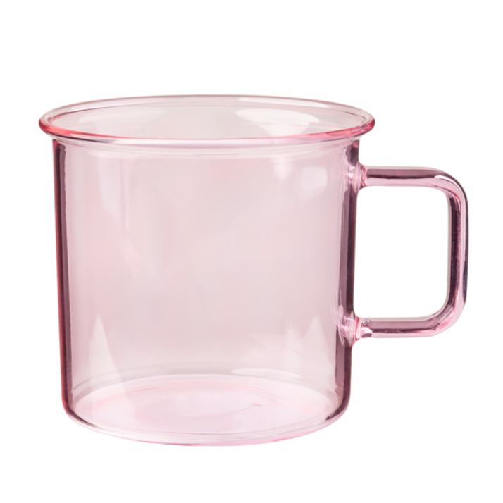 Glass Mug in Pink