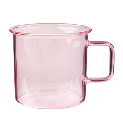 Glass Mug in Pink