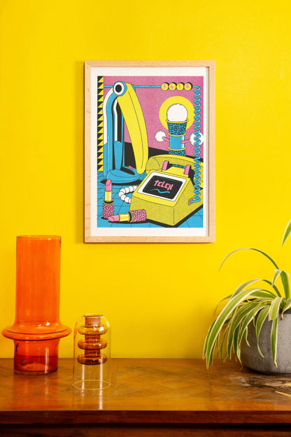 3615 Telex A3 Print by Freak City