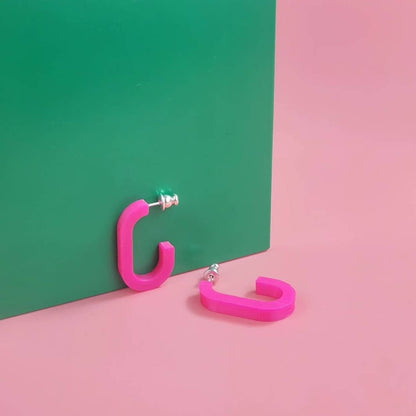 Mini Oval Hoop Earrings