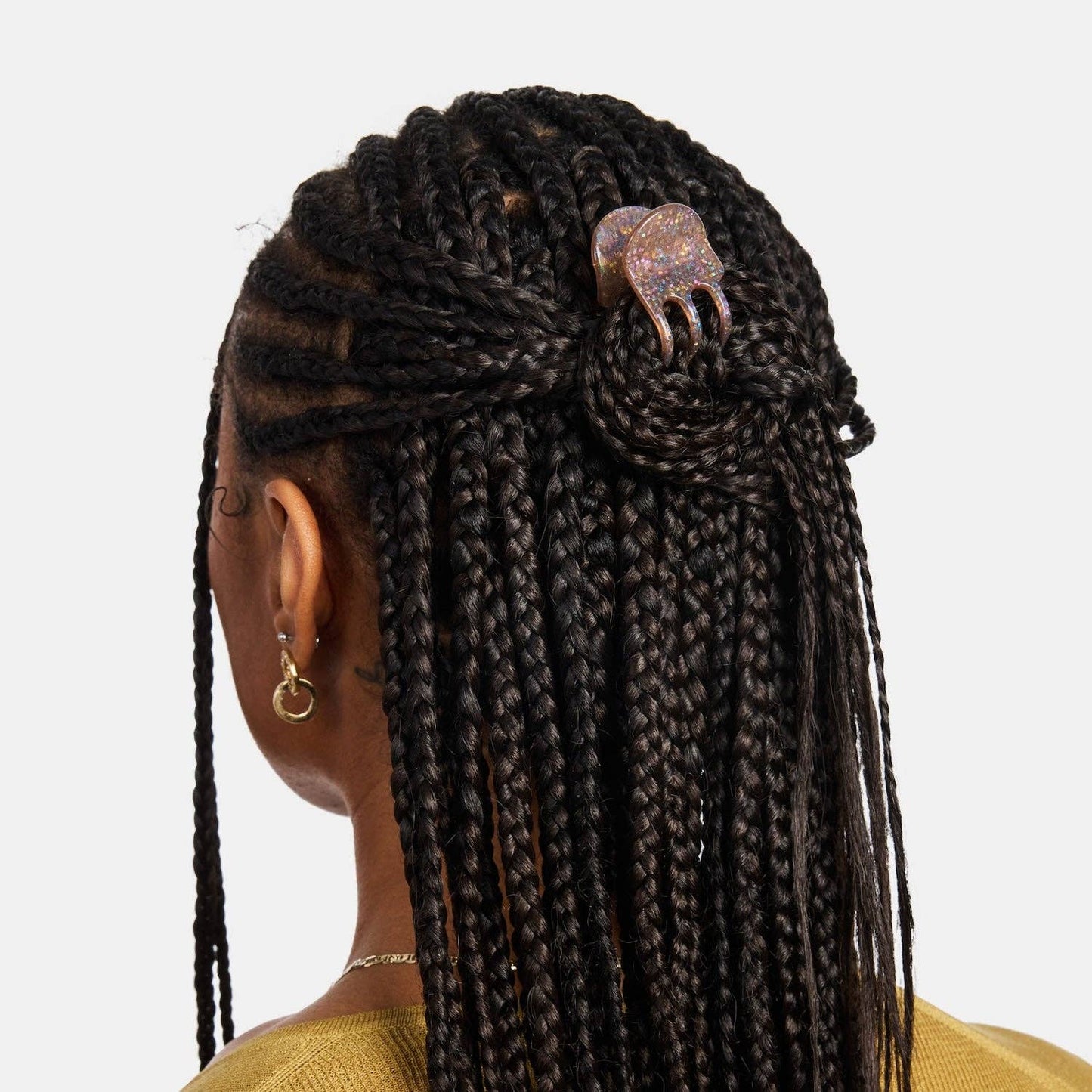 Mini Hair Claw in Hazel Sparkle