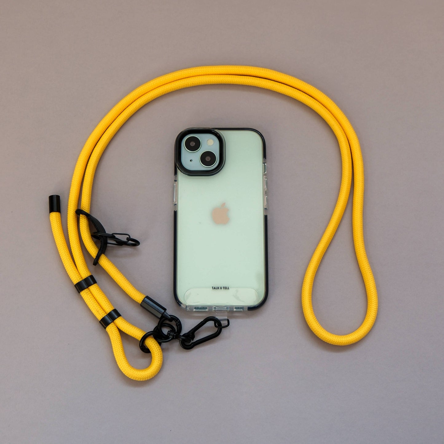 Crossbody Lanyard Phone Strap in Yellow