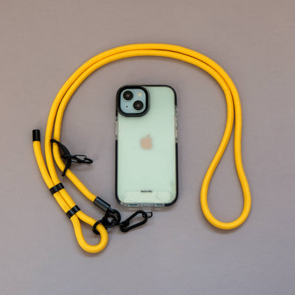 Crossbody Lanyard Phone Strap in Yellow