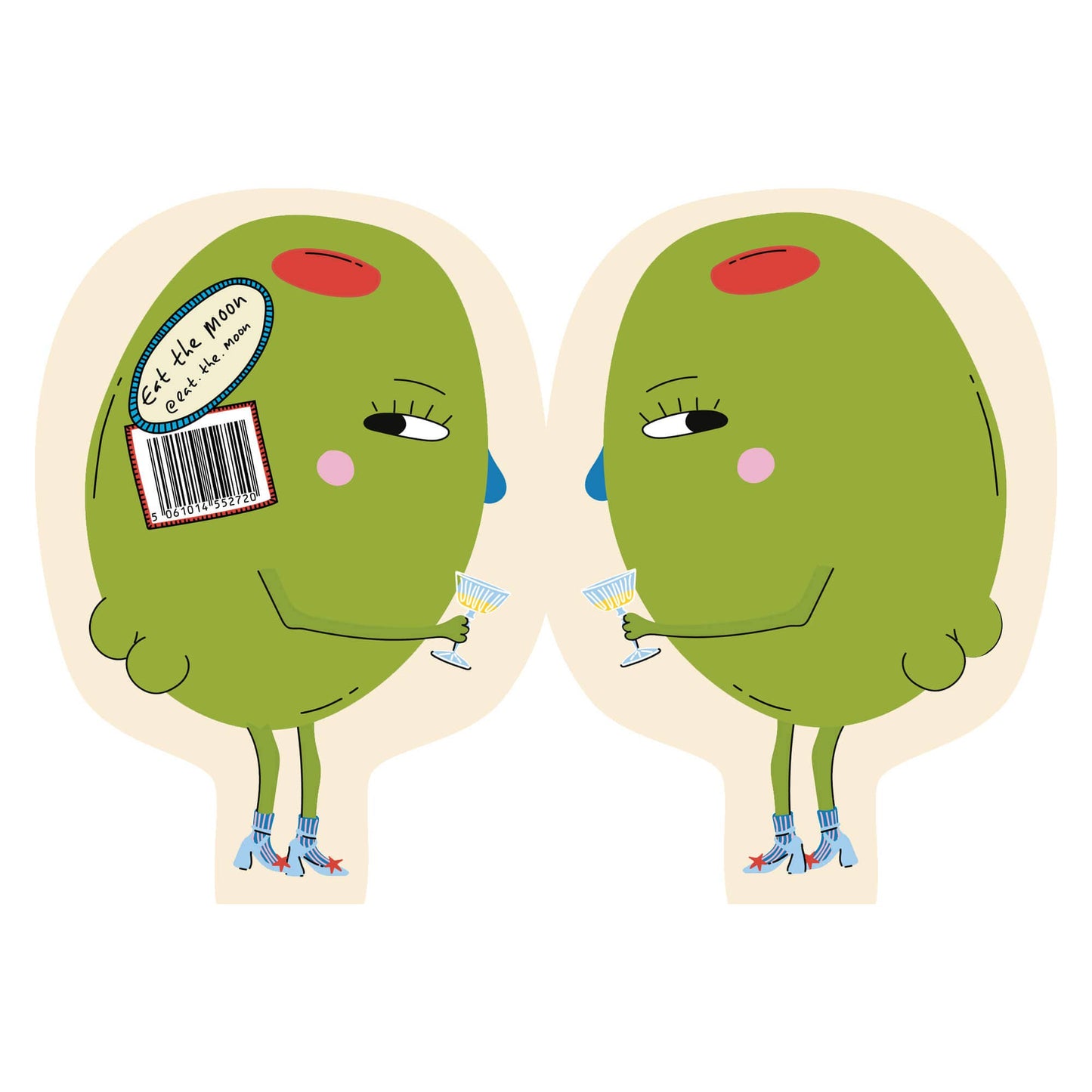 Hey Olive! Die Cut Greetings Card