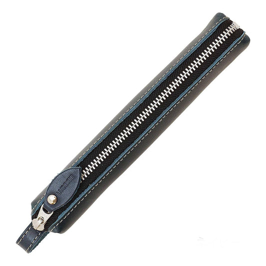Japanese Leather Pen Case in Navy