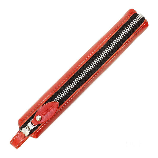 Japanese Leather Pen Case in Red