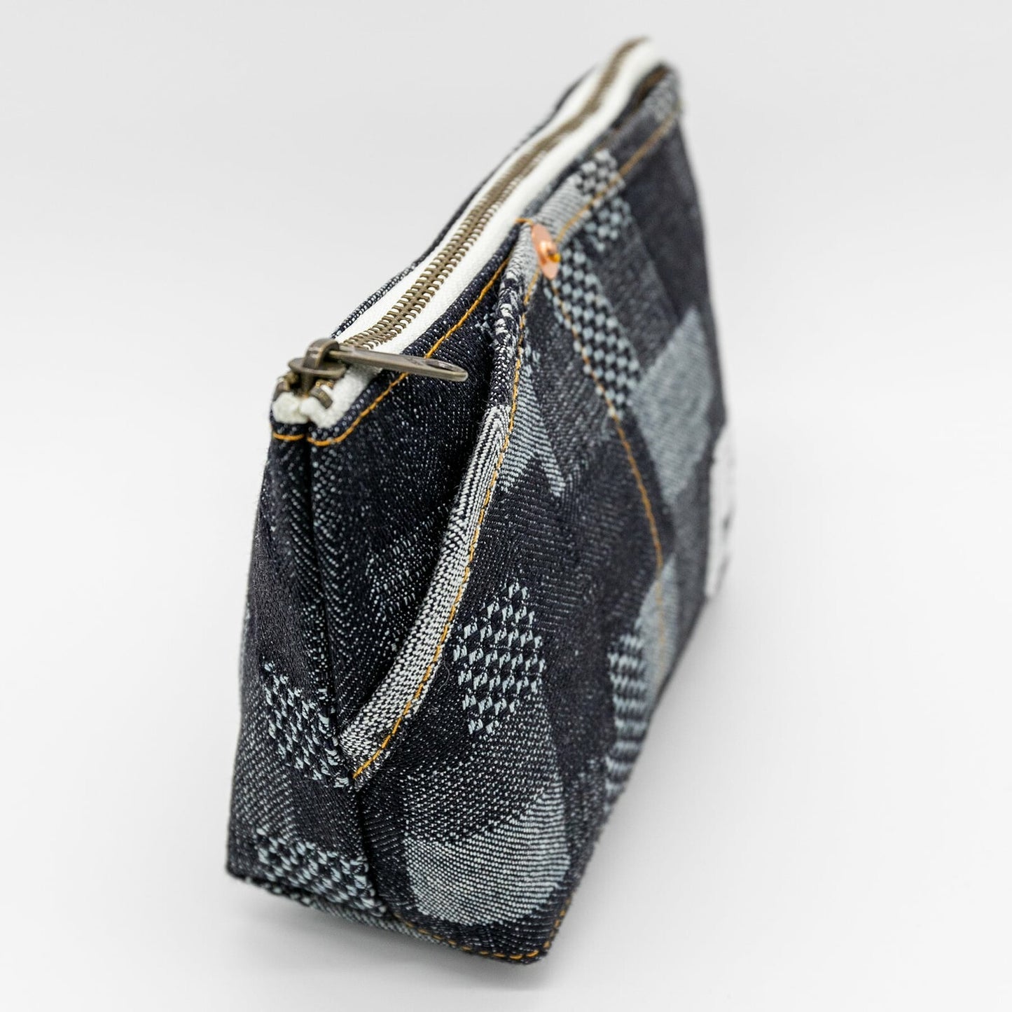 Patchwork Japanese Denim Pen Case Pouch