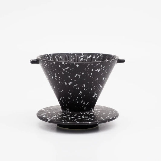 Chips Coffee Dripper in Black & White Splash