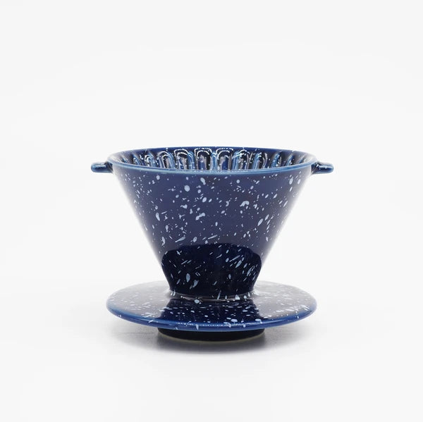 Chips Coffee Dripper in Navy & White Splash