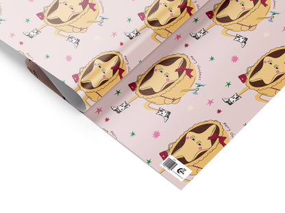Mince Pie Christmas Gift Wrap Sheet