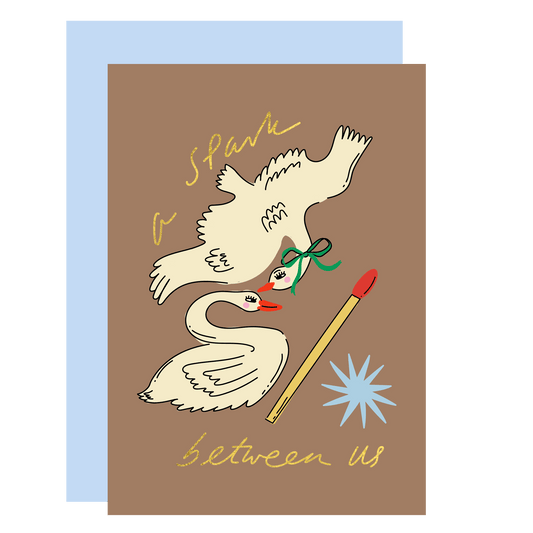 Spark Between Us Greetings Card