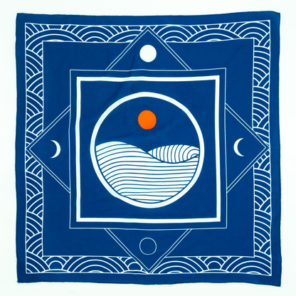 Breaking Waves Organic Cotton Bandana