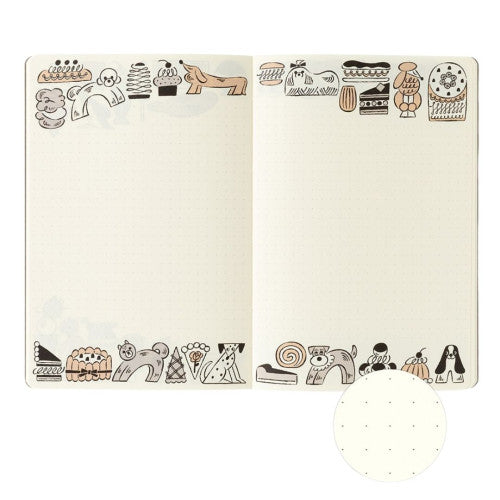 Yuru Log Notebook Sweets & Animals