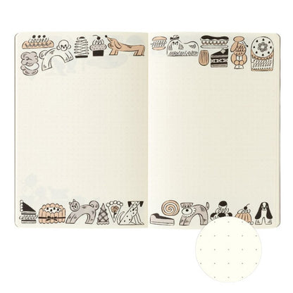 Yuru Log Notebook Sweets & Animals