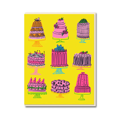 Towering Birthday Cakes Card