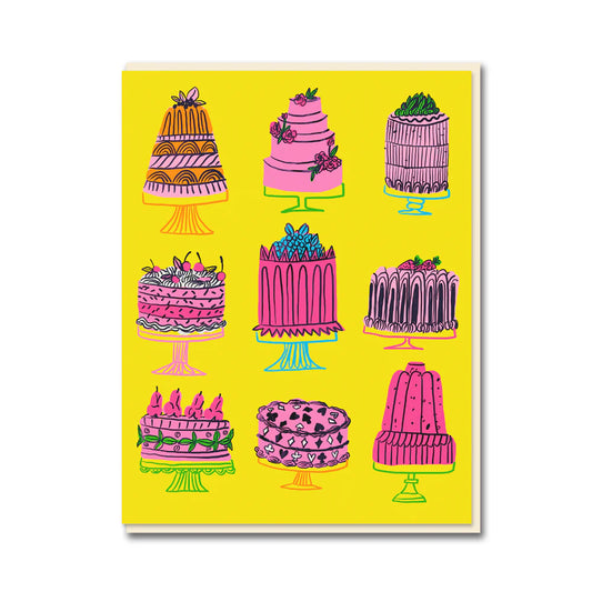 Towering Birthday Cakes Card