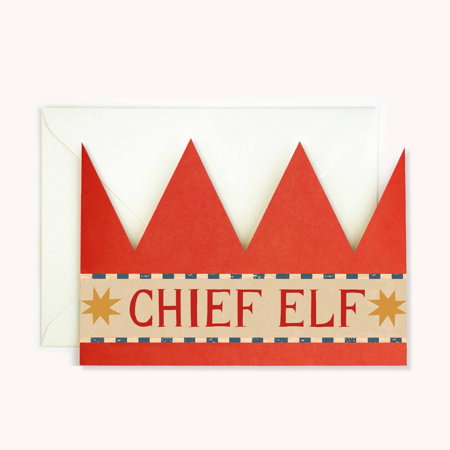 'Chief Elf' Party Hat Card