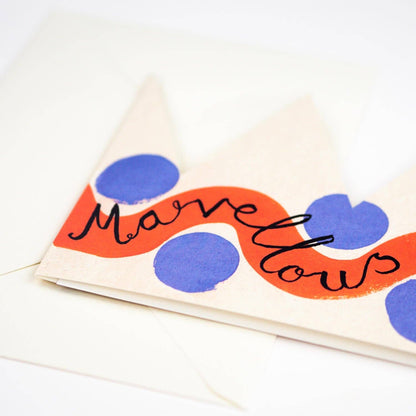 'Marvellous Mother' Party Hat Card