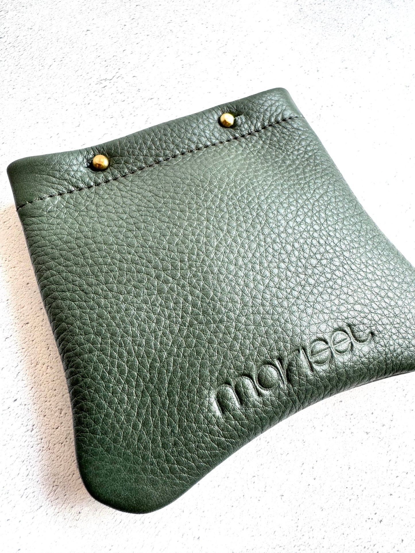 Multipurpose Leather Pouch in Grey