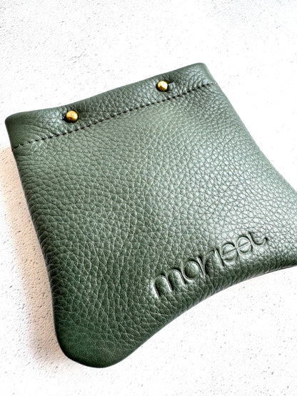 Multipurpose Leather Pouch in Grey