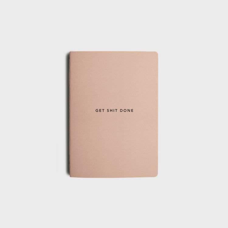 Get Shit Done A6 Productivity Notebook in Just Peachy