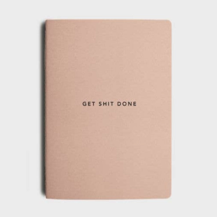 Get Shit Done A5 Productivity Notebook in Just Peachy