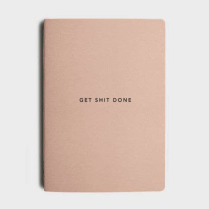 Get Shit Done A5 Productivity Notebook in Just Peachy