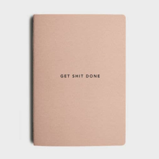 Get Shit Done A5 Productivity Notebook in Just Peachy