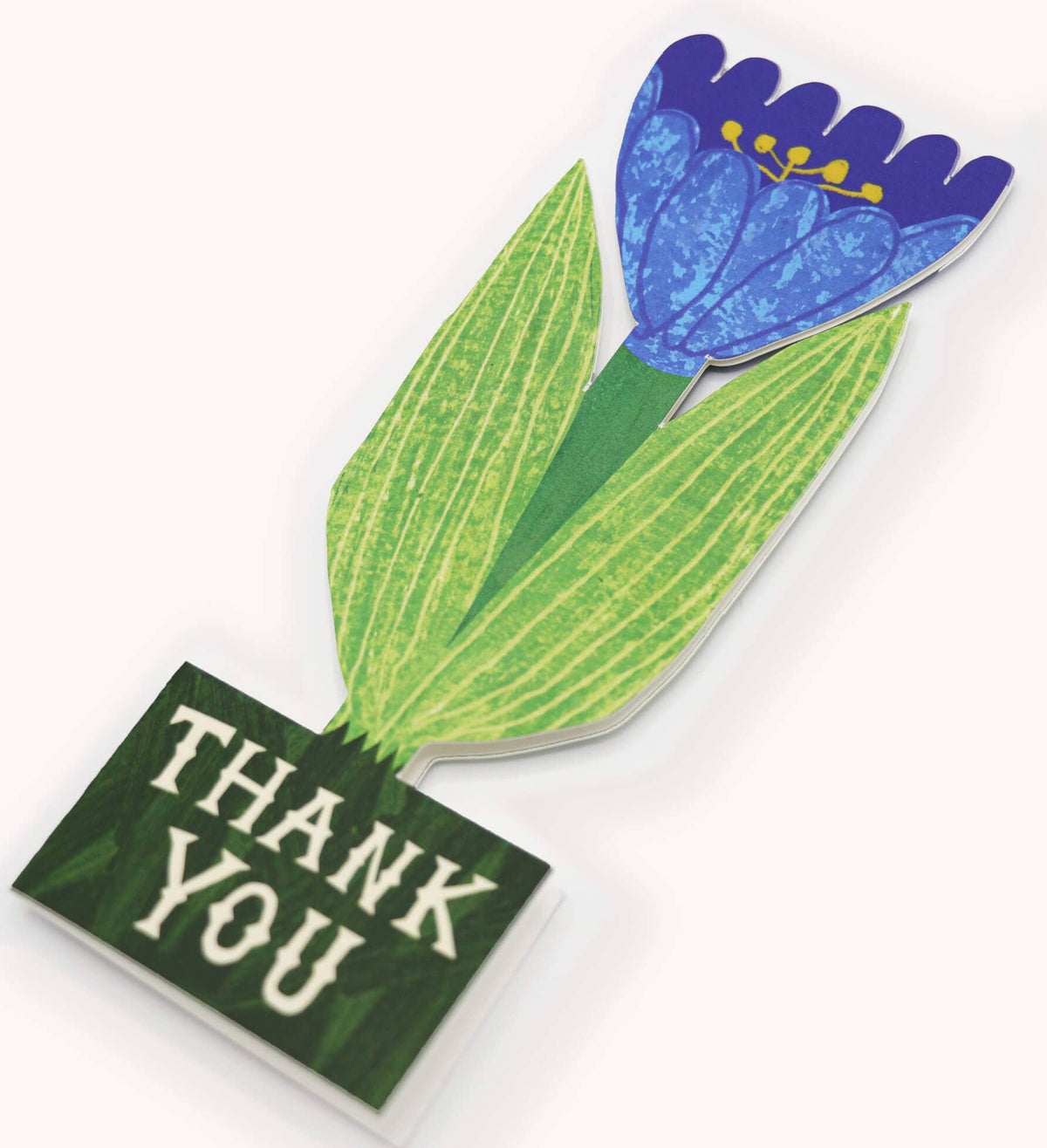 Blue Tulip Thank You Card