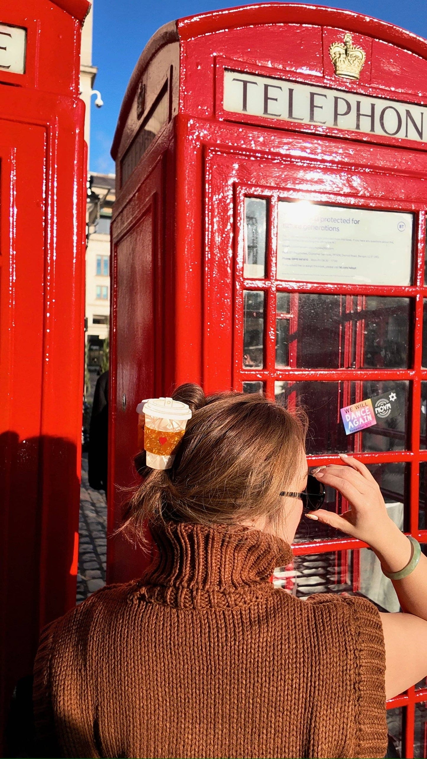 Coffee Cup Claw Hair Clip
