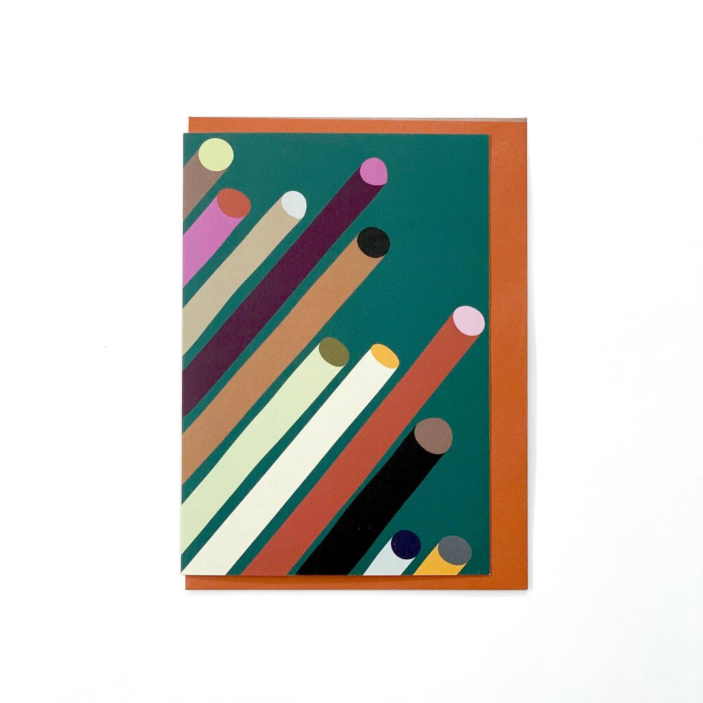 Column Graphic Art Greetings Card