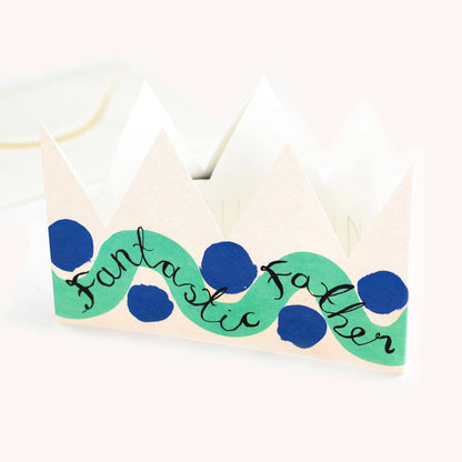 'Fantastic Father' Party Hat Card