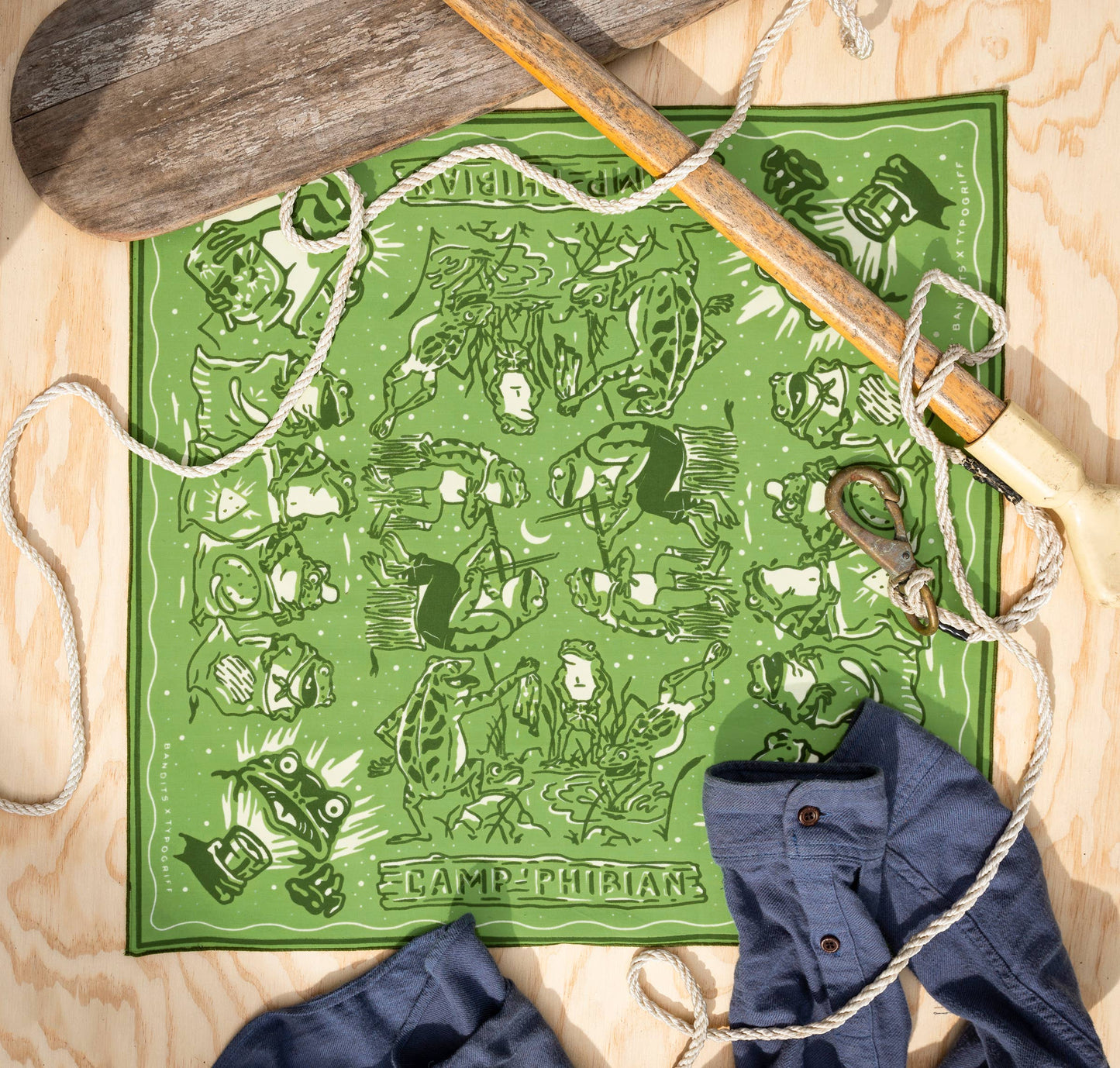 Camp Phibian Organic Cotton Bandana