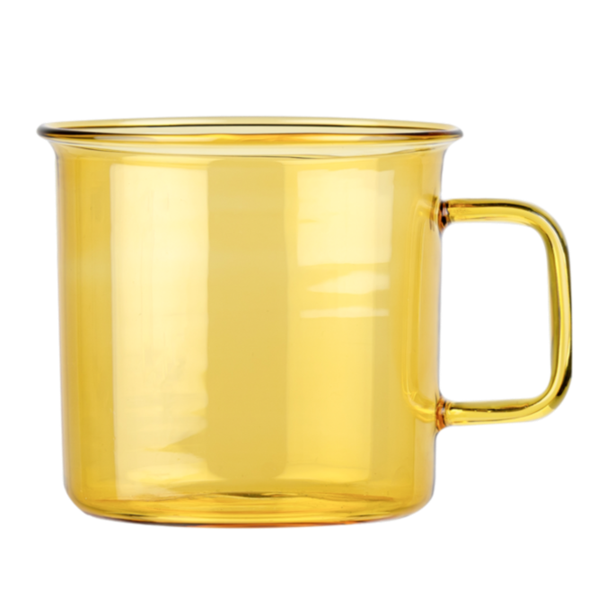 Glass Mug in Yellow