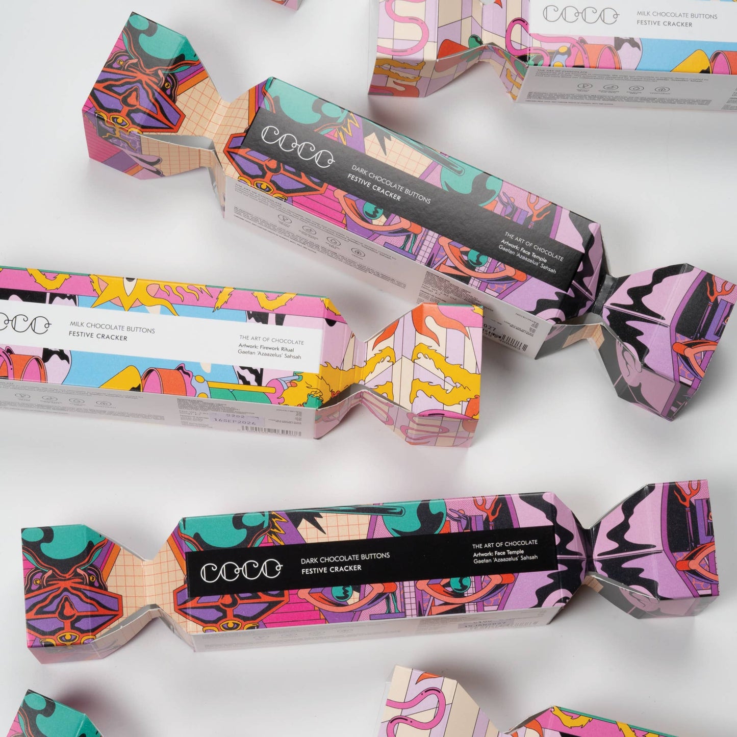 Festive Cracker with Colombian Dark Chocolate Buttons