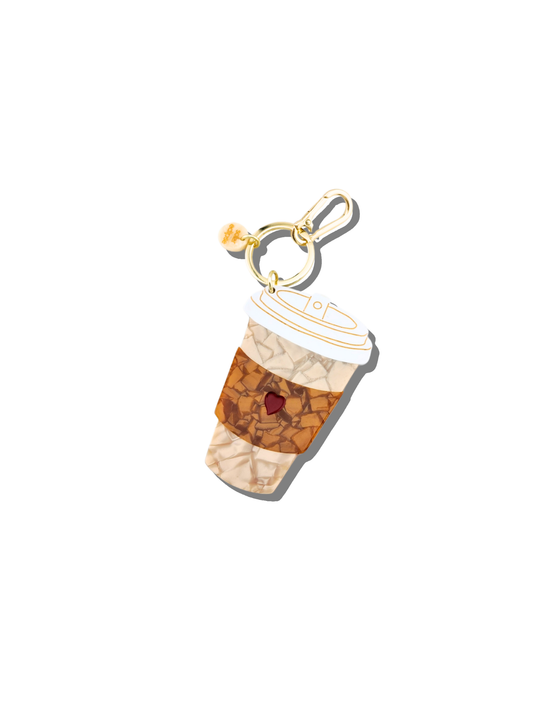 Coffee Cup Bag Charm & Keyring