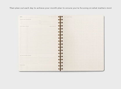 Form B5 Wirebound Daily Planner in Burnt Orange
