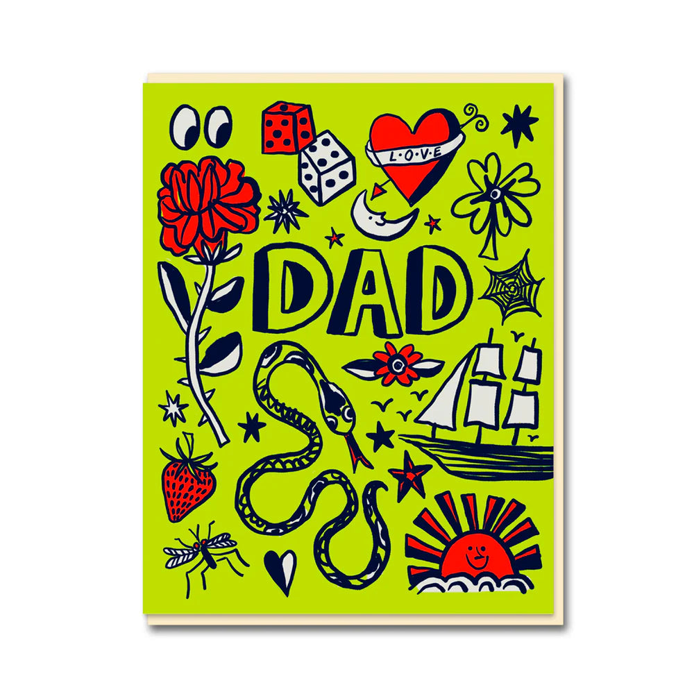 Dad Tattoo Father's Day Card