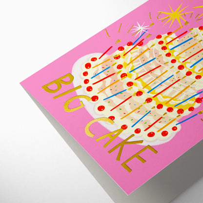 Gigantic Cake Birthday Card