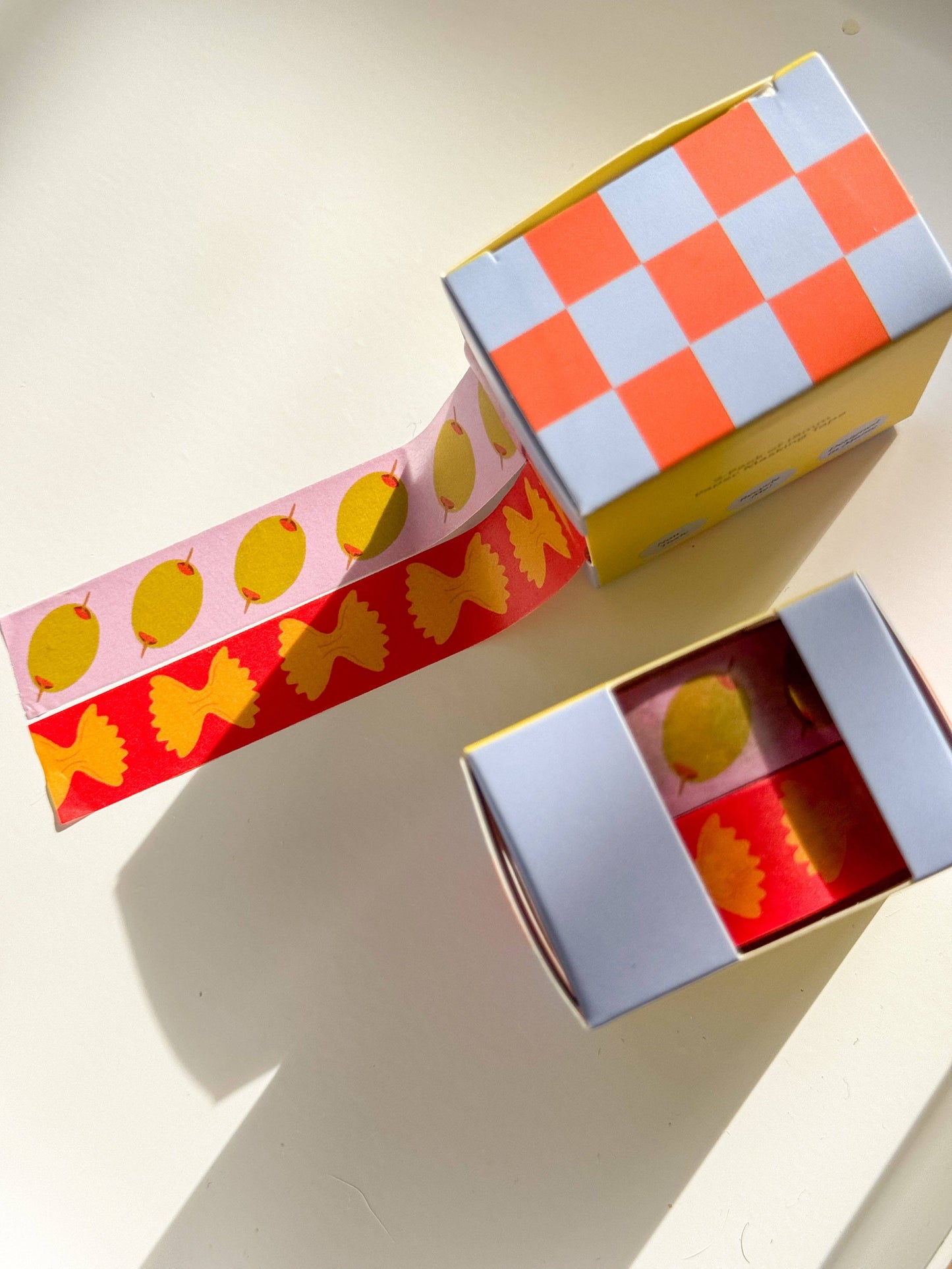 Olive & Pasta Washi Tape 2 Pack