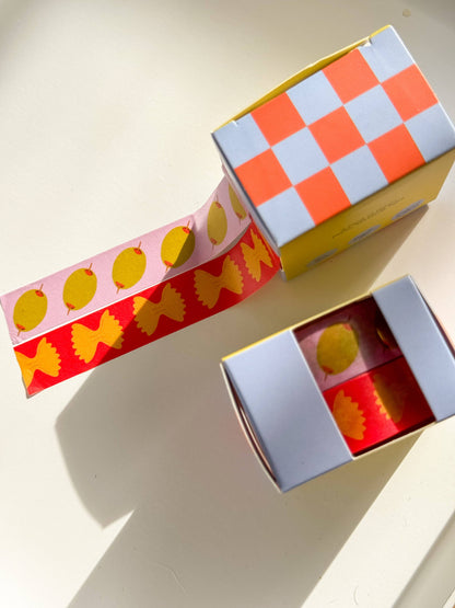 Olive & Pasta Washi Tape 2 Pack