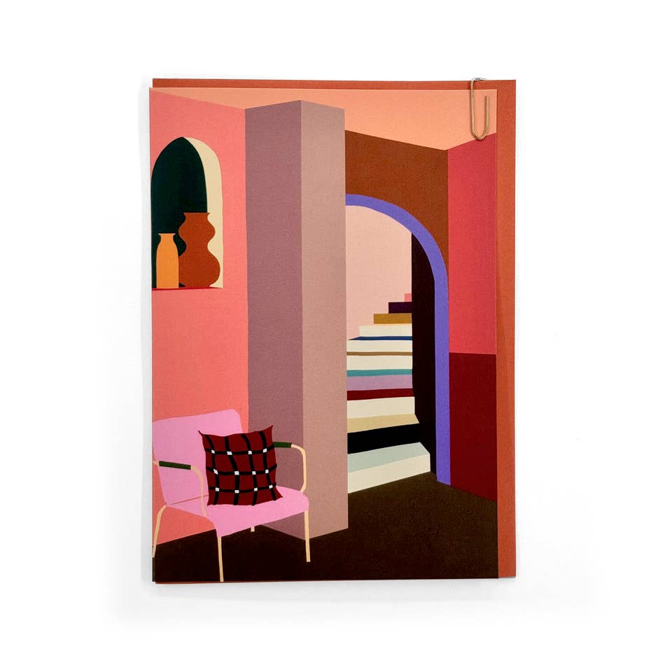 Chair Interior Greetings Card