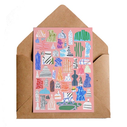 Studio Ceramics Greetings Card