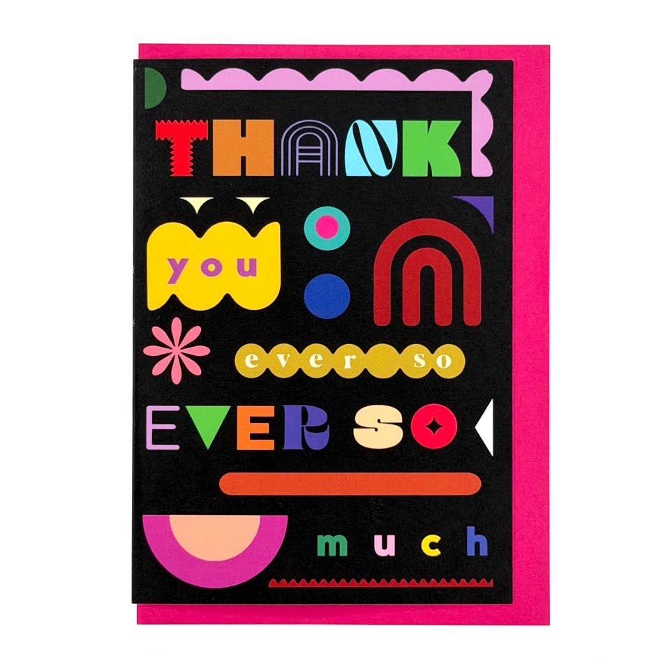 Collage Cutout Thank You Card